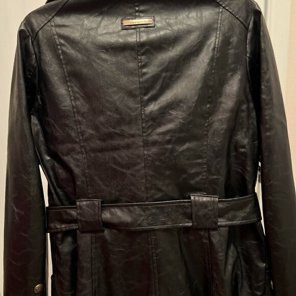 Paper Denim & Cloth Black Belted Trench Jacket – Classic Double Breasted - Picture 6 of 12